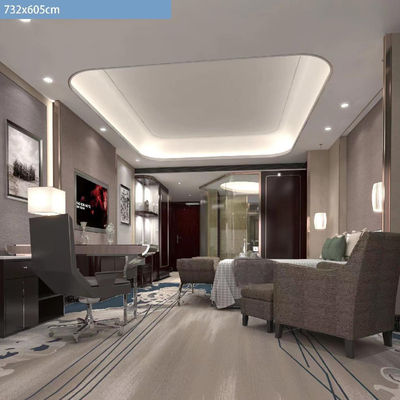 Tapis personnalisé pour le couloir du hall d'entrée du banquet commercial 5 étoiles