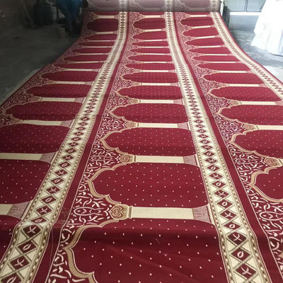 Style de mosquée Rectangle musulman mur à mur tapis en rouleau pour l'espace de prière plancher