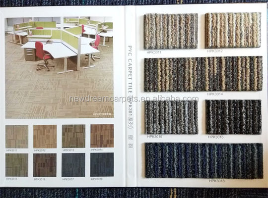 Carpet de bureau en PP/nylon carreaux 50x50 en boucle en pile Carpet modulaire US 2,5-20 / mètre carré