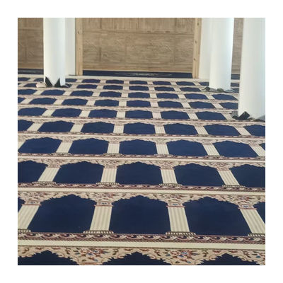 Rouleau de tapis de prière de mosquée à mur en style rectangulaire pour la prière musulmane