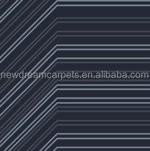 Fabrication à la machine de carreaux de tapis ignifuges en PP/nylon à l'épreuve de l'eau ND7214 avec motif de pile en boucle