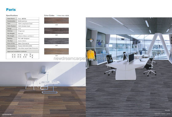 Les carreaux de tapis de style Jacquard 60*60 sont le choix idéal de l'Italie pour les sols
