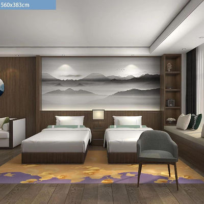 Tapis de haute qualité à motifs floraux faits à la main Tapis en laine de Zélande pour hôtel 5 étoiles
