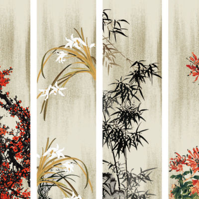Tapis de luxe personnalisé à la fleur de prune pour hôtel 80% laine 20% nylon
