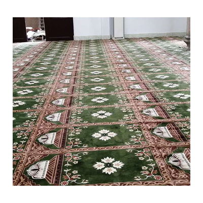 Tapis de prière musulman tissé mur à mur Rouleau d'impression Tapis de mosquée