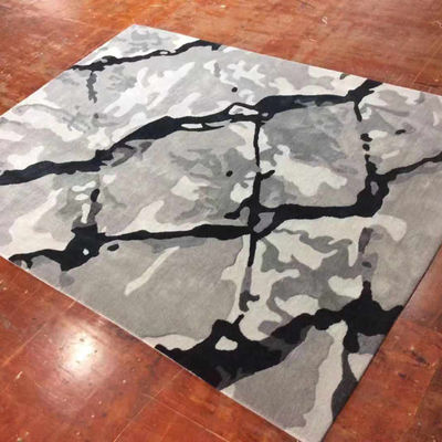 Teppiche 3D de grande taille artisanale de style ancien Tapis dragon avec logo personnalisé en noir