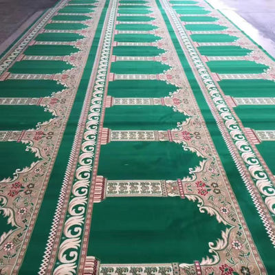 Tapis de prière en nylon musulman tapis à l'impression en rouleau tapis de mosquée avec un style simple