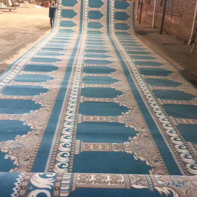 Rouleau de tapis de mosquée lavable à la machine ou à la main de n'importe quelle couleur pour la prière murale à murale