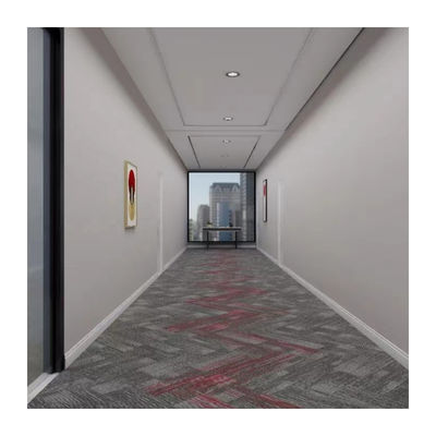 50x50cm carrés carreaux de tapis de luxe 100% nylon pour bureau en forme de rectangle
