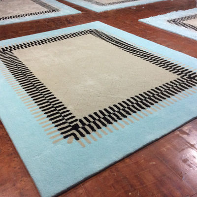 Doux et durable 100% laine tapis de soie faits à la main tapis de pile hauteur 9-17mm
