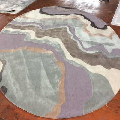 Doux et durable 100% laine tapis de soie faits à la main tapis de pile hauteur 9-17mm