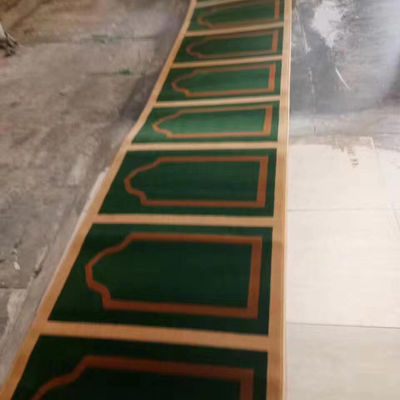 Rectangle Axminster Modèles personnalisés 4*25 Rouleaux Tapis personnalisés pour tapis de prière de mosquée