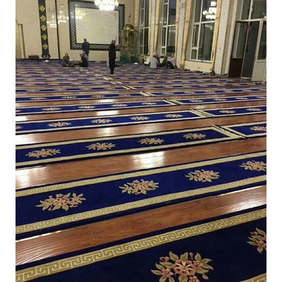 Rectangle Axminster Modèles personnalisés 4*25 Rouleaux Tapis personnalisés pour tapis de prière de mosquée