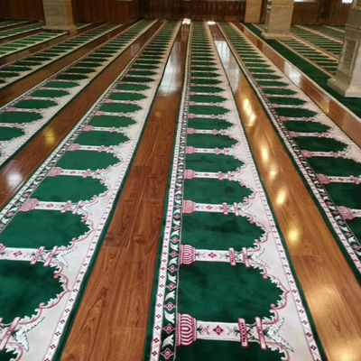 Rectangle Axminster Modèles personnalisés 4*25 Rouleaux Tapis personnalisés pour tapis de prière de mosquée