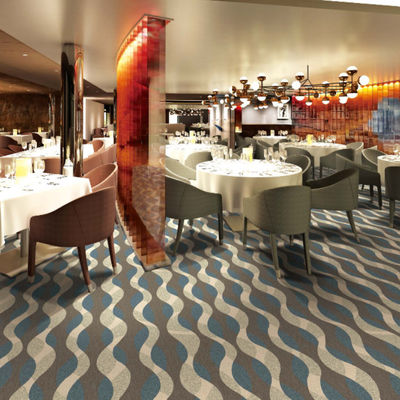 Tapis de plancher axminster en laine jacquard et en nylon personnalisés pour les hôtels 5 étoiles