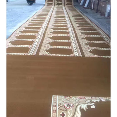 Imprimez le tapis de prière de la mosquée musulmane 4*25 rouleaux de motifs personnalisés pour la décoration de la mosquée