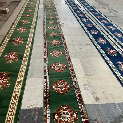Jute ou PP Retour sur mesure Des motifs de prière de mosquée Tapis pour mosquée musulmane 4 * 25 rouleau