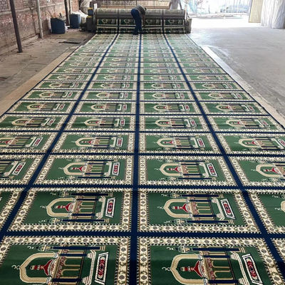 Jute ou PP Retour sur mesure Des motifs de prière de mosquée Tapis pour mosquée musulmane 4 * 25 rouleau