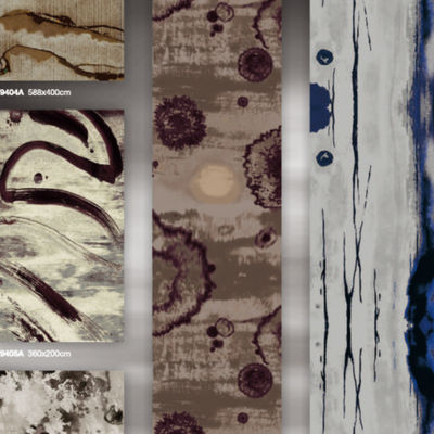 80% de laine et 20% de fibres de fils de nylon Tapis de laine axminster de Nouvelle-Zélande avec motif jacquard