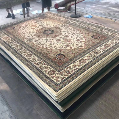 Tapis personnalisés pour la mosquée Salle de prière Salle de banquet Axminster 4*25 Rouleau Machine tapis tissé
