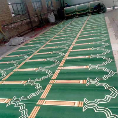 Tapis personnalisés pour la mosquée Salle de prière Salle de banquet Axminster 4*25 Rouleau Machine tapis tissé