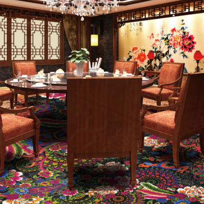 Accueil Lavable Luxe en laine ignifuge Hôtel Axminster Tapis pour la salle de banquet Lobby