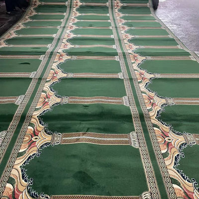 Tapis personnalisés pour la mosquée Salle de prière Salle de banquet Axminster 4*25 Rouleau Machine tapis tissé