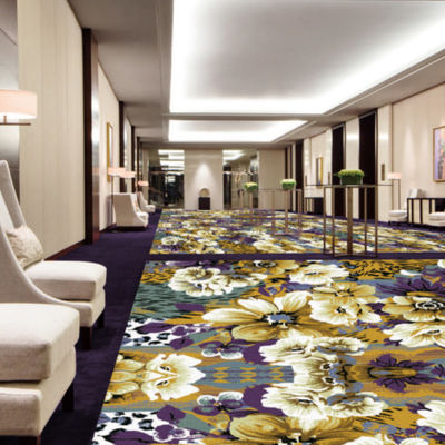 Accueil Lavable Luxe en laine ignifuge Hôtel Axminster Tapis pour la salle de banquet Lobby
