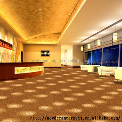 Vente de Guangdong ND1231 Hautes rangées Axminster Tapis mur à mur avec motif de pile coupée