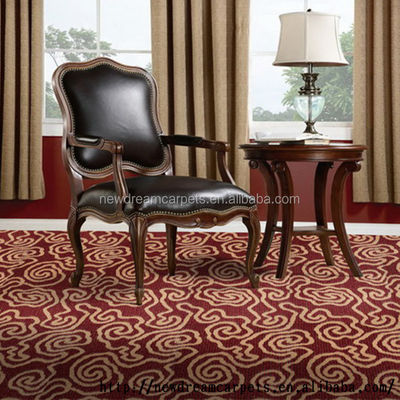 Vente de Guangdong ND1231 Hautes rangées Axminster Tapis mur à mur avec motif de pile coupée
