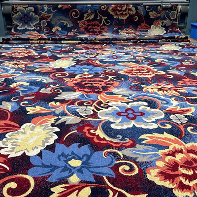 Résistance au feu Tapis de casino floral Axminster avec 7 pouces de pique et de coupe
