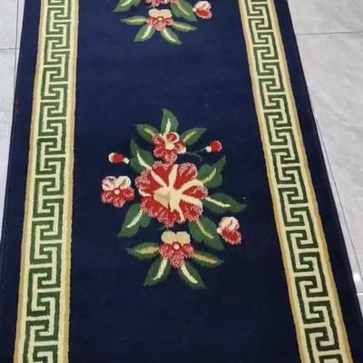 Retour de jute Des motifs personnalisés Tapis de prière de mosquée 4 * 25 rouleau pour la décoration du restaurant