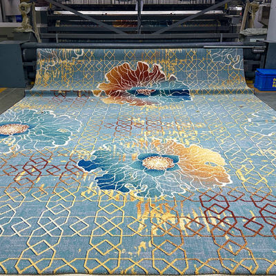 Résistance au feu Tapis de casino floral Axminster avec 7 pouces de pique et de coupe