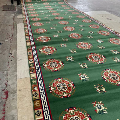 OEM ODM Modèles personnalisés 4 * 25 Roll Axminster Mosquée tapis de prière pour la mosquée musulmane