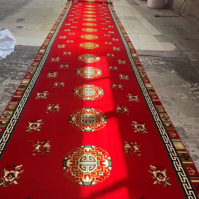 OEM ODM Modèles personnalisés 4 * 25 Roll Axminster Mosquée tapis de prière pour la mosquée musulmane