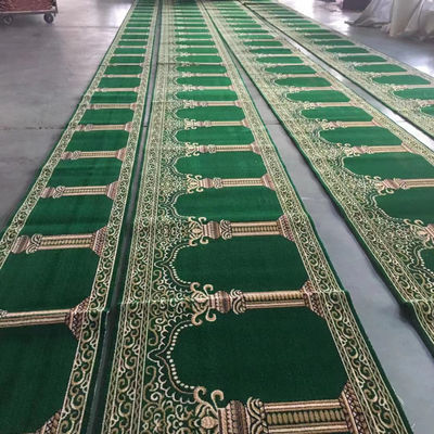 4*25 tapis de prière de la mosquée à machine à rouleaux tissés lavables pour motifs personnalisés