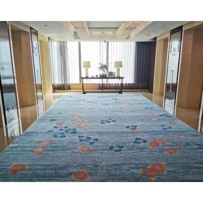 Design carré moquette résistant au feu paroi à paroi 80% laine 20% nylon pour plancher commercial
