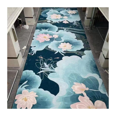 Tapis résistant au feu pour plancher commercial, forme rectangulaire et tapis en nylon mur à mur