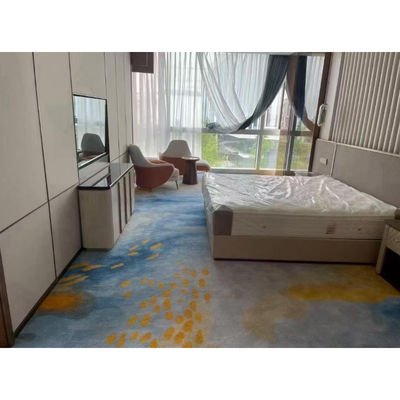Tapis résistant au feu pour plancher commercial, forme rectangulaire et tapis en nylon mur à mur