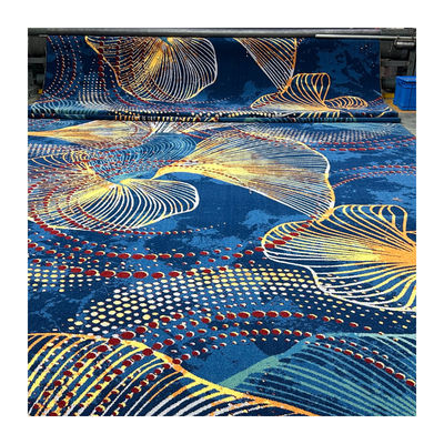 Modèle géométrique réversible 80%Laine 20%Nylon Broadloom Machine Fabriqué Tapis Axminster
