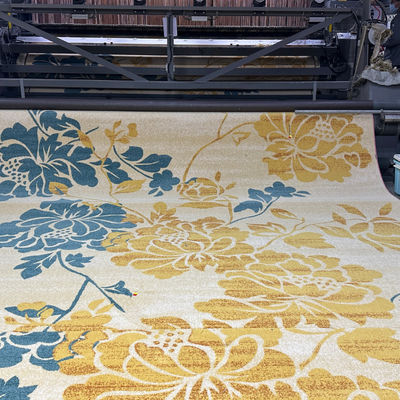 Modèle géométrique réversible 80%Laine 20%Nylon Broadloom Machine Fabriqué Tapis Axminster