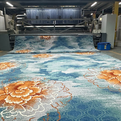 Modèle géométrique réversible 80%Laine 20%Nylon Broadloom Machine Fabriqué Tapis Axminster