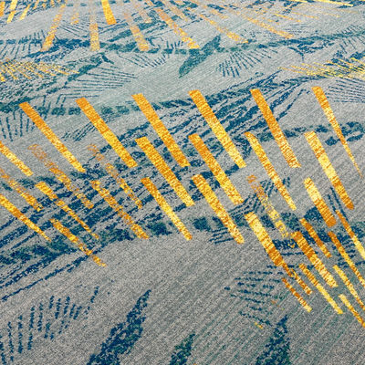 Salle de banquet Lobby Luxe en laine ignifuge Tapis Axminster avec taille personnalisée supportée