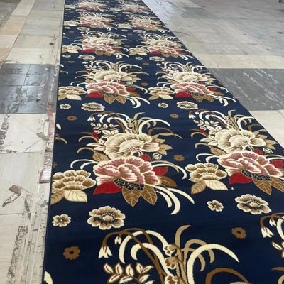 Tapis de mosquée de couleur personnalisée de mur à mur en laine à 80% et en nylon à 20% pour les mosquées