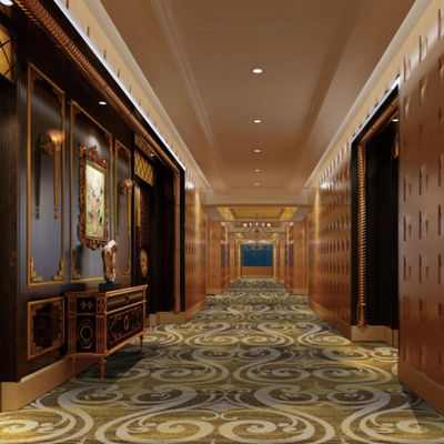 1200g/m2 Poids de la laine Casino Tapis d'exposition mur à mur pour l'intérieur du restaurant