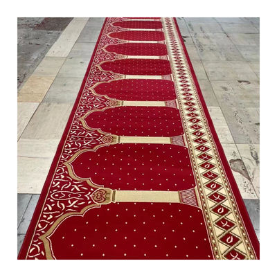 Couverture du sol Tapeau de mosquée douce avec motif de puzzle et 80% de laine 20% de nylon