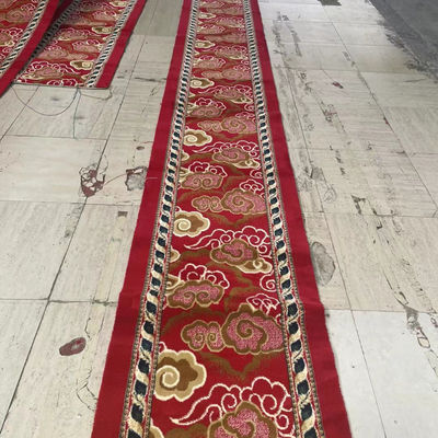 Couverture du sol Tapeau de mosquée douce avec motif de puzzle et 80% de laine 20% de nylon