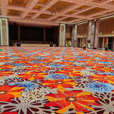 Rectangle Axminster 5 étoiles Hôtel de luxe Nylon Corridor de hall d'entrée Imprimé Tapis de plancher