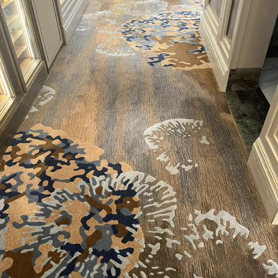 Tapis imprimé par couleur fluorescent de 8 à 15 mm pour lutter contre les ravageurs dans le couloir de l'hôtel