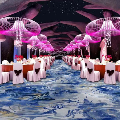 Tapis imprimé par couleur fluorescent de 8 à 15 mm pour lutter contre les ravageurs dans le couloir de l'hôtel